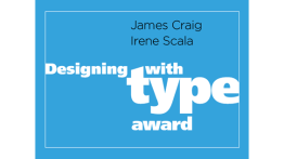 Designing with type award poster