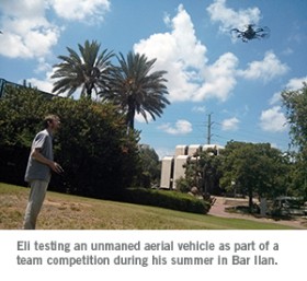 Eli Barrilan with a drone