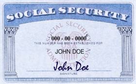 social security card sample