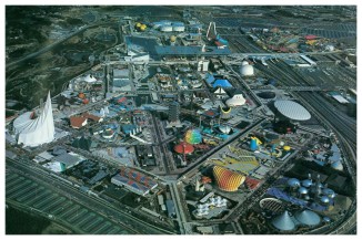 Aerial Photo, Expo ’70; Courtesy of The Japan Architect 113, Spring 2019