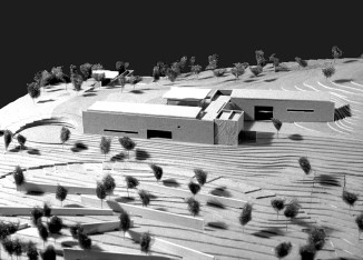 Model View with Sculpture Garden