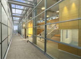 Interior Street Separating Gym from Multi-Activity