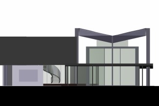 Section through Living Room Area