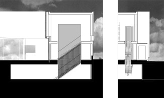 Section through Rear Stair