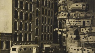 "Squatters", Photogravure on Somerset Soft White, 22.25 x 16.25" on 27 x 20"