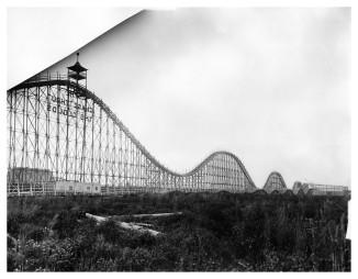 The Chase Through the Clouds, Coney Island Roller Coaster. c1886 – 1914. George P. Hall & Son (Photographer). New York Historical Society via Digital Culture of Metropolitan New York.