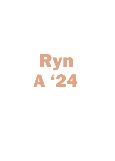 students name Ryn, School of Art class of 2021