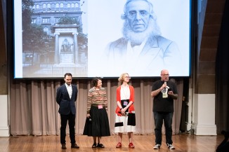 Typographic curators welcome attendees to The Cooper Union 