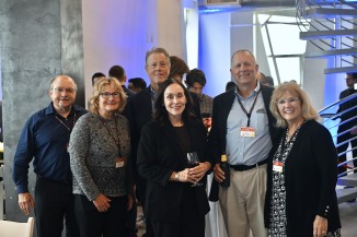 A group of people at a party