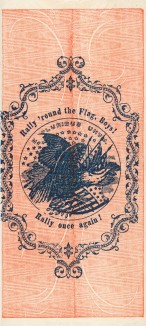 Union Ticket, 1864, Ohio, back. Courtesy Huntington Library, San Marino, California