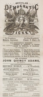 Regular Democratic Ticket, 1868, Massachusetts. Courtesy American Antiquarian Society