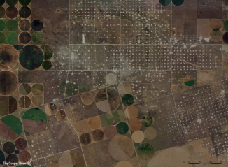 Hydro-fracking well sites in Gaines, Texas.