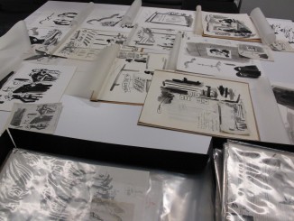 Kathleen Reilly donated hundreds of her late husband's original drawings to the Lubalin Center at The Cooper Union.