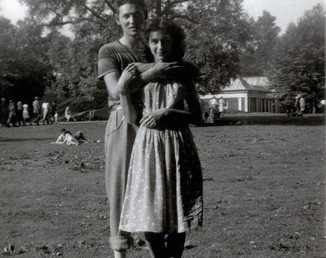 Marilyn and Albert in an early shot of the couple who were married for 61 years