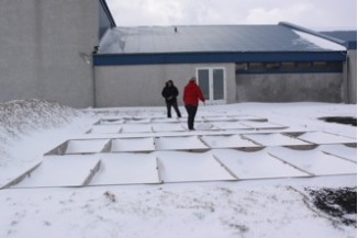 Awaiting the Spring to Resume Construction, Keilir Institute of Technology, March 2011