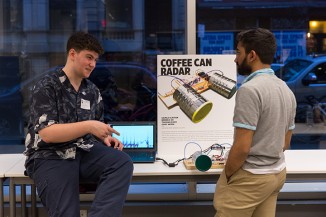 Corey Nezin EE'18 discusses his collaborative project "Coffee Can Radar"