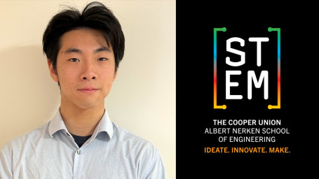 Evan Dong photo and STEM logo