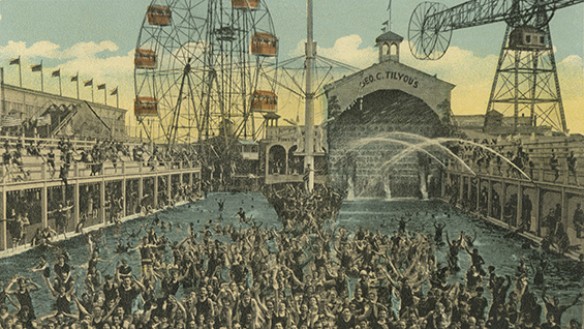 Steeplechase Amusement Park, Coney Island, N.Y. c1900. Courtesy of the Joseph Covino New York City Postcard Collection, The Irwin S. Chanin School of Architecture Archive.