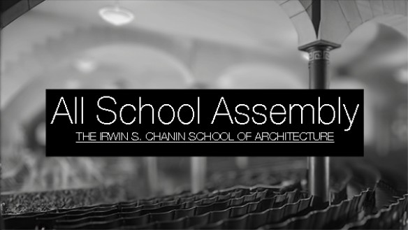 School of Architecture All School Assembly, Spring 2024, The Great Hall