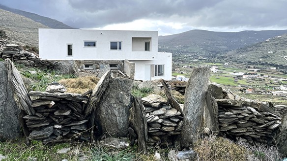 Korthi houses, Andros, Greece