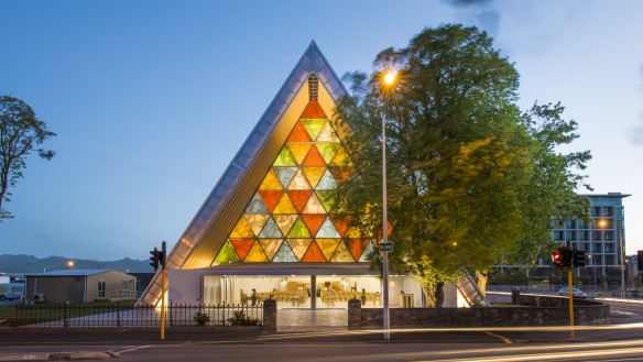 Christchurch Cardboard Cathedral Photographer: Stephen Goodenough