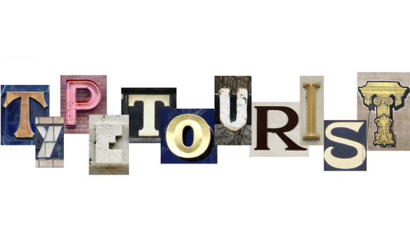 Type tourist written in different letters