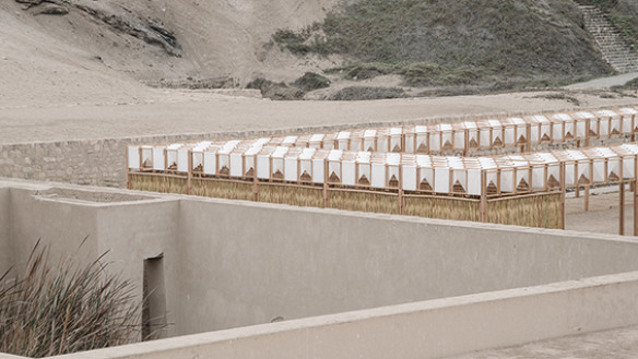 A Room for Archaeologists and Kids, Pachacamac, Peru, 2018. Studio Tom Emerson, ETH Zurich, and Taller 5, PUCP, Lima. Photograph by Géraldine Recker.