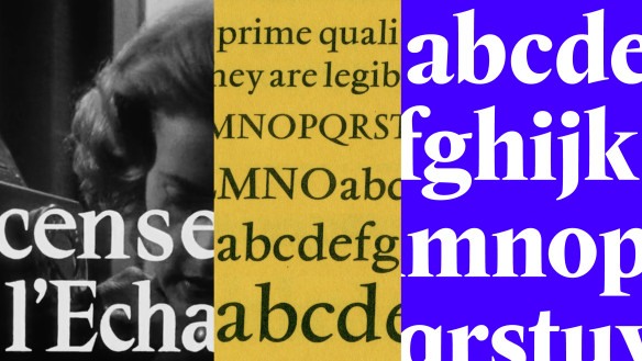 samples of the type printing the alphabet