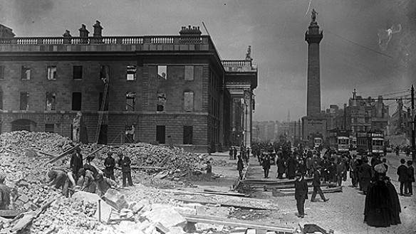 The gutted General Post Office, Dublin, May(?) 1916. Keogh Brothers Ltd., photographers via National Library of Ireland