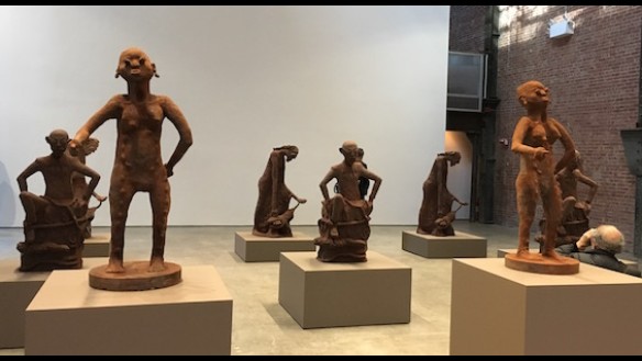 Installation view, Cercle d'Art des Travailleurs de Plantation Congolaise, SculptureCenter, New York, 2017. Photo: Ariella Azoulay