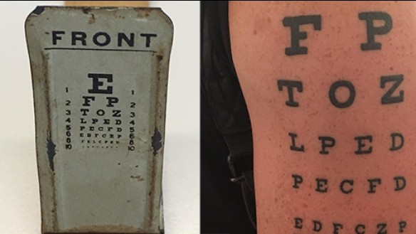 Two examples of the eye chart