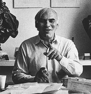 Alvin Boyarsky in his office, 1983